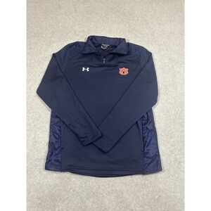 Under‎ Armour Auburn Tigers Command 1/4 Zip Pullover Jacket Men's Large